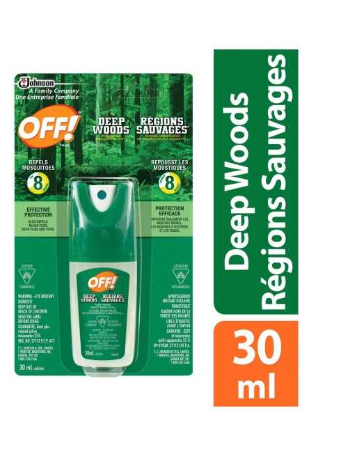 Insect OFF  Deep Woods-Pump Spray 4 Repellent - 12/30ml - [ Garden Seeds, Seed2Go.ca] - 62300018564 - OFF!® Mosquito Repellent
