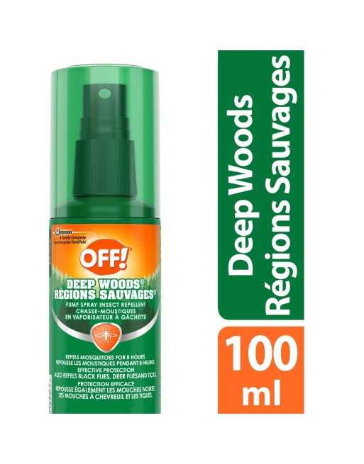 Insect OFF  Deep Woods-Pump Spray Repellent, Case of 12/100ml - [ Garden Seeds, Seed2Go.ca] - 62300018533 - OFF!® Mosquito Repel