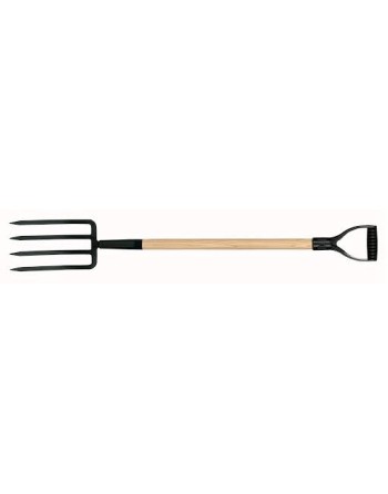 GARANT L410D Spading Fork - 4 tines Handle Material: Hardwood Handle Type: D-Grip Handle Length: 30.5" No. of Tines: 4 - [ Shop 