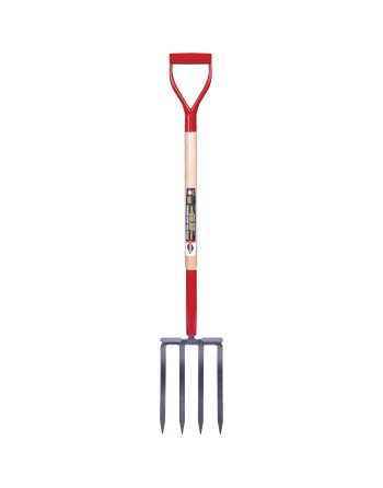 Pro™ Spading Fork - 4 tines, Wood, 33" Long, 11" Tines, 11" x 7.5" Blade - [ Shop Canadian Seeds Online ]  - Garant - 