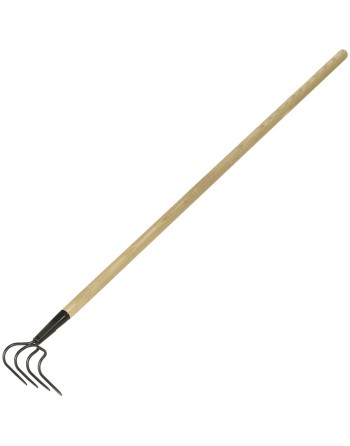 GARANT LC448 4-Tined Cultivator Head Width: 5" Handle Material: Wood Handle Type: Straight Handle Length: 48" - [ Shop Canadian 