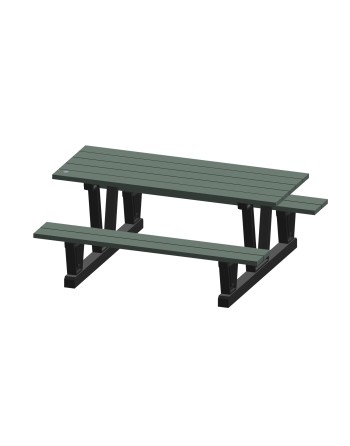 Recycled Plastic Outdoor Picnic Tables, 72" L x 60-5/16" W - [ Shop Canadian Seeds Online ]  - Outdoor Furniture - 