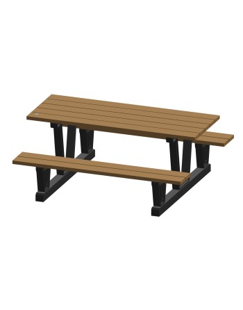 Recycled Plastic Outdoor Picnic Tables, 72" L x 60-5/16" W - [ Shop Canadian Seeds Online ]  - Outdoor Furniture - 