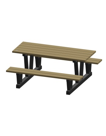 Recycled Plastic Outdoor Picnic Tables, 72" L x 60-5/16" W - [ Shop Canadian Seeds Online ]  - Outdoor Furniture - 