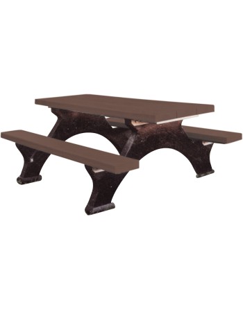 Recycled Plastic Picnic Tables, 8' L x 62-1/4" W - [ Seed2Go.ca ] - [Seed Packets] - Outdoor Furniture - 