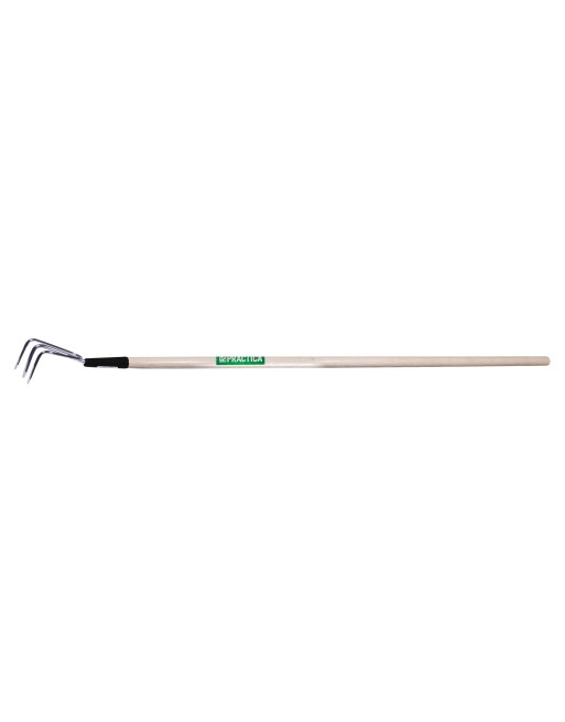 PRACTICA TC348 3-Tine Cultivator Head Width: 3" Handle Material: Wood Handle Type: Straight Handle Length: 48" - [ Seed2Go.ca ] 