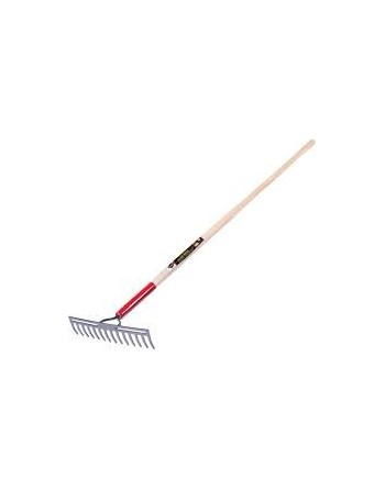 GARANT GCR14 Pro™ Double Back Level Rake, Ashwood Handle, 13-3/4" W, Tempered Steel Blade, 14 Tines Handle Length: 60" - [ Shop 