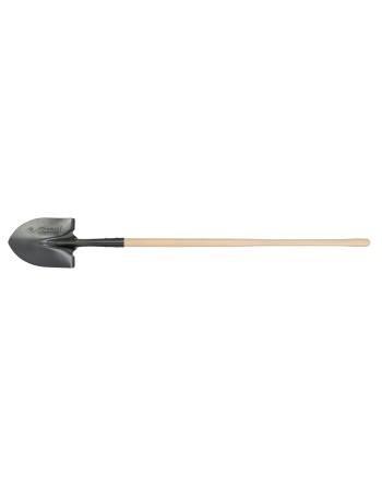 GARANT GHR2FL  Pro™ Round Point Shovel, Tempered Steel Blade, Wood, Straight Handle - [ Seed2Go.ca ] - [Seed Packets] - Garant -