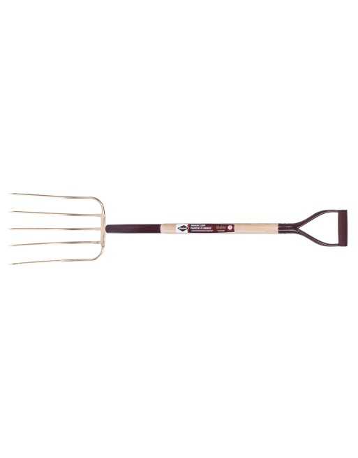 GARANT G0513D Manure Fork - 5 tines Handle Material: Wood Handle Type: D-Grip Handle Length: 32-3/4" No. of Tines: 5 - [ Shop Ca