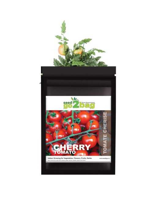 Garden Bag™, Black, Cherry Tomato - [ Shop Canadian Seeds Online ]  - Seed2Go Vegetable & Herb Garden Bag™ - 