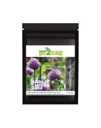 Garden Bag™, Black, Onion Chives - [ Shop Canadian Seeds Online ]  - Seed2Go Vegetable & Herb Garden Bag™ - 