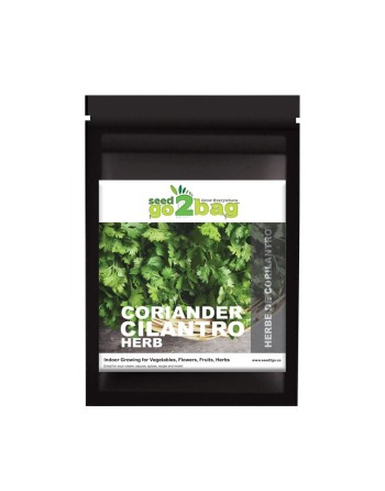 Garden Bag™, Black, Coriander/Cilantro - [ Shop Canadian Seeds Online ]  - Seed2Go Vegetable & Herb Garden Bag™ - 