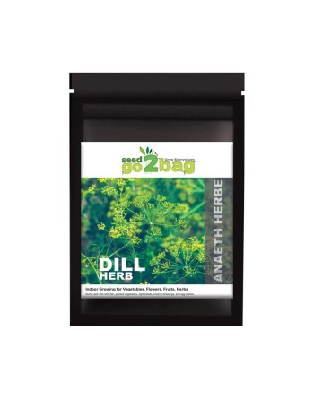 Garden Bag™, Black, Dill - [ Shop Canadian Seeds Online ]  - Seed2Go Vegetable & Herb Garden Bag™ - 