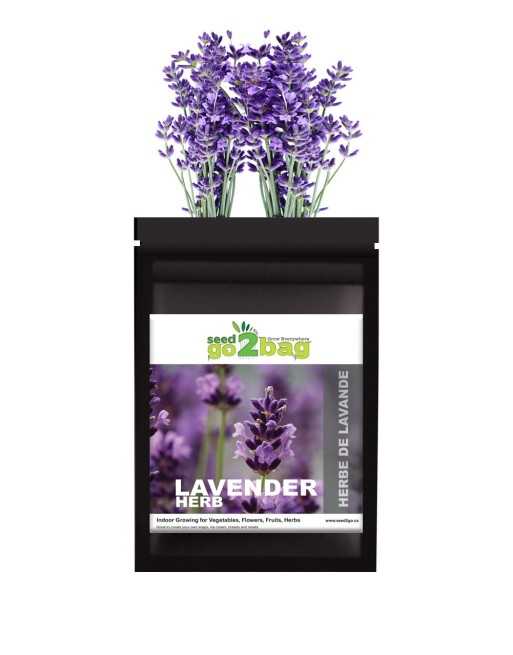Garden Bag™, Black, Lavender - [ Shop Canadian Seeds Online ]  - Seed2Go Vegetable & Herb Garden Bag™ - 