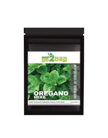 Garden Bag™, Black, Oregano - [ Shop Canadian Seeds Online ]  - Seed2Go Vegetable & Herb Garden Bag™ - 