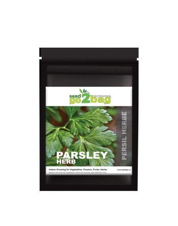 Garden Bag™, Black, Parsley - [ Shop Canadian Seeds Online ]  - Seed2Go Vegetable & Herb Garden Bag™ - 