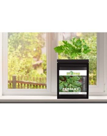 Garden Bag™, Black, Parsley - [ Shop Canadian Seeds Online ]  - Seed2Go Vegetable & Herb Garden Bag™ - 