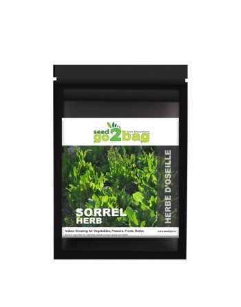 Garden Bag™, Black, Sorrel - [ Shop Canadian Seeds Online ]  - Seed2Go Vegetable & Herb Garden Bag™ - 