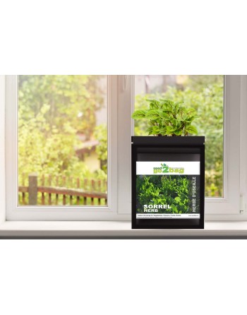 Garden Bag™, Black, Sorrel - [ Shop Canadian Seeds Online ]  - Seed2Go Vegetable & Herb Garden Bag™ - 