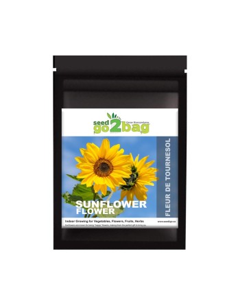 Garden Bag™, Black, Sunflower - [ Shop Canadian Seeds Online ]  - Seed2Go Vegetable & Herb Garden Bag™ - 