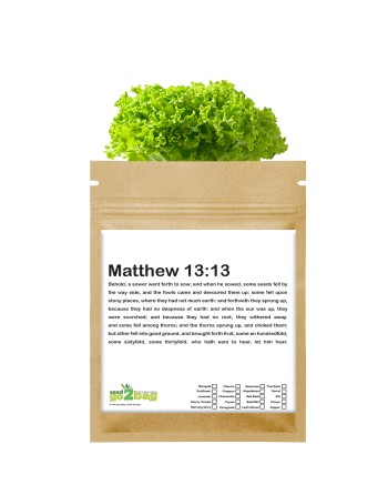 Garden Gift Bag™, Parable of The Sower - [ Garden Seeds, Seed2Go.ca] - S2G-GB-LG-POTS - Seed2Go Large Garden Gift Bag™