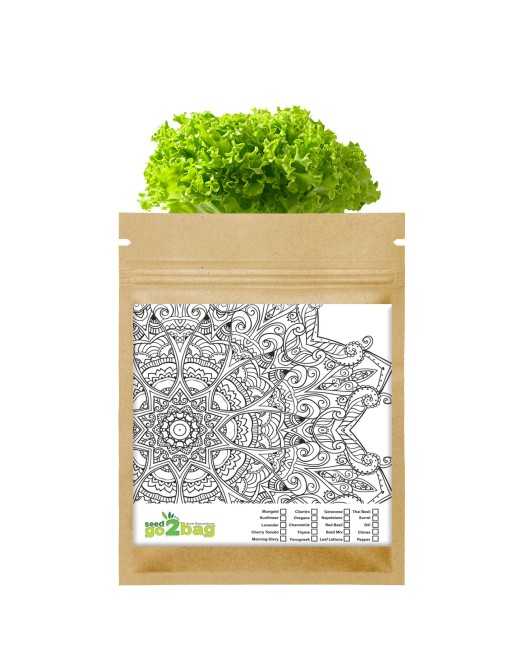 Garden Gift Bag™, Mandala, Children/Adults Arts & Crafts Project - [ Garden Seeds, Seed2Go.ca] - S2G-GB-LG-ARTS - Seed2Go Large 