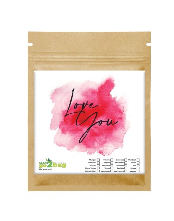 Garden Gift Bag™, Love You - [ Garden Seeds, Seed2Go.ca] - S2G-GB-LG-LU - Seed2Go Large Garden Gift Bag™