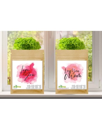 Garden Gift Bag™, Love You Mom, Mother's Day - [ Garden Seeds, Seed2Go.ca] - S2G-GB-LG-LUM - Seed2Go Large Garden Gift Bag™