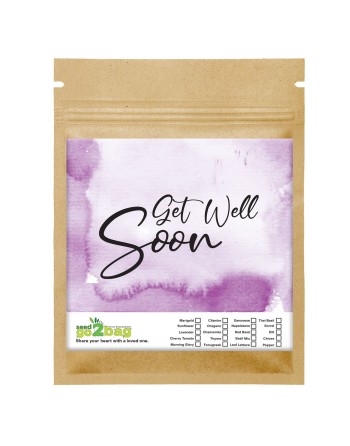 Garden Gift Bag™, Get Well Soon, Get Better, Take Care - [ Garden Seeds, Seed2Go.ca] - S2G-GB-LG-GWS - Seed2Go Large Garden Gift