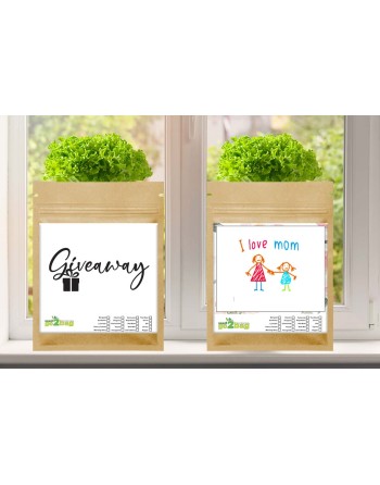 Garden Gift Bag™, Children/Adults Can Draw/Paint Anything - [ Garden Seeds, Seed2Go.ca] - S2G-GB-LG-DRAW - Seed2Go Large Garden 