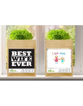 Garden Gift Bag™, Best Wife Ever - [ Garden Seeds, Seed2Go.ca] - S2G-GB-LG-BWE - Seed2Go Large Garden Gift Bag™
