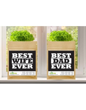 Garden Gift Bag™, Best Dad Ever - [ Garden Seeds, Seed2Go.ca] - S2G-GB-LG-BSTDAD - Seed2Go Large Garden Gift Bag™