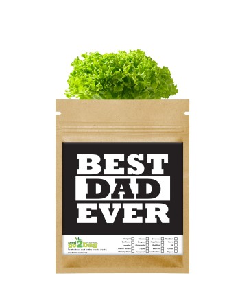 Garden Gift Bag™, Best Dad Ever - [ Garden Seeds, Seed2Go.ca] - S2G-GB-LG-BSTDAD - Seed2Go Large Garden Gift Bag™