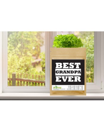 Garden Gift Bag™, Best Grandpa Ever - [ Garden Seeds, Seed2Go.ca] - S2G-GB-LG-BESTGPA - Seed2Go Large Garden Gift Bag™