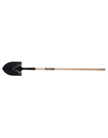 GARANT CHR2FL Cougar Round Point Shovel, Tempered Steel Blade, Wood, Straight Handle - [ Garden Seeds, Seed2Go.ca] - CHR2FL-8120