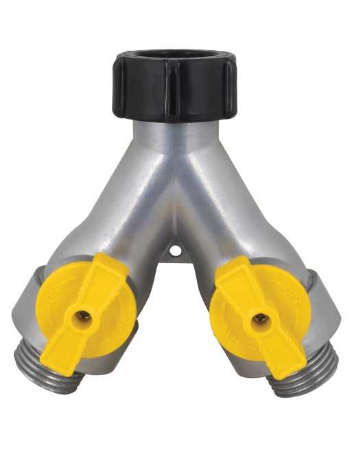 MELNOR 346-6 HiFlo™ Metal Hose 2-Way "Y" Connectors - [ Shop Canadian Seeds Online ]  - Melnor - 