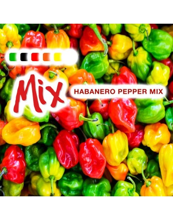 Habanero Pepper Mix: Chocolate, White, Green, Red, Orange, Yellow, Pepper Seeds - [ Shop Canadian Seeds Online ]  - Pepper Seeds