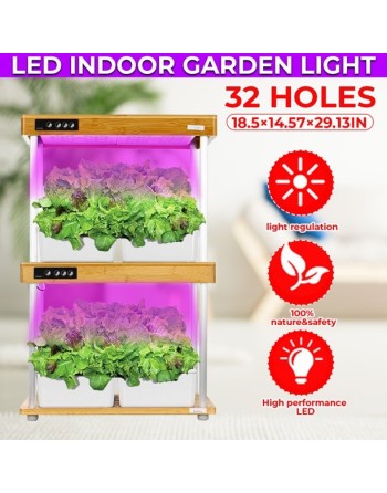 INTELLIGROW Indoor Growing Light Kit, Premium, Soilless, with Automatic Timer Cycles, 32 Pods, 12-16 Hours - [ Seed2Go - Canada 