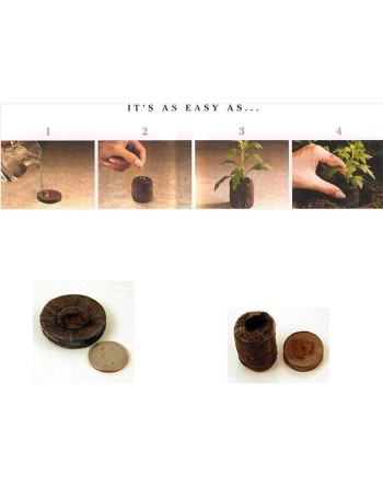 Jiffy-7 Peat Pellets (100 Pack) 42 mm - [ Garden Seeds, Seed2Go.ca] - JIFFY-PP42M - Seed Starters