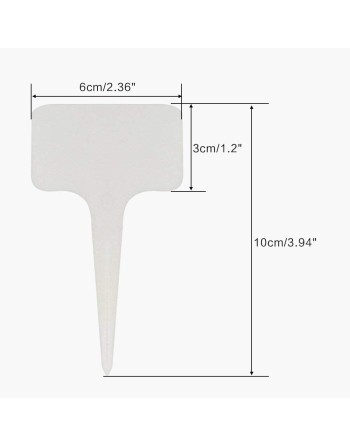 INTELLIGROW Plant T-Markers, Plastic, 100 Pack, 4" x 2.5" - [ Garden Seeds, Seed2Go.ca] - IT-MARKERS - Seed Starters