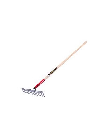 GARANT GCR14 Pro™ Double Back Level Rake, Ashwood Handle, 13-3/4" W, Tempered Steel Blade, 14 Tines Handle Length: 60" - [ Shop 