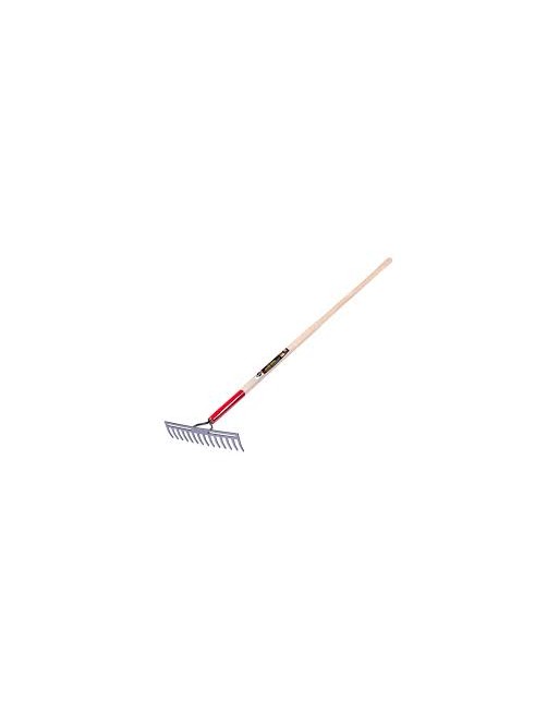 GARANT GCR14 Pro™ Double Back Level Rake, Ashwood Handle, 13-3/4" W, Tempered Steel Blade, 14 Tines Handle Length: 60" - [ Shop 