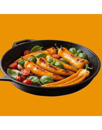 Italian Sweet Orange Frying Pepper Long, Sweet Pepper Seeds - [ Shop Canadian Seeds Online ]  - Pepper Seeds - 