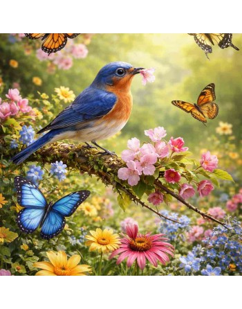 Bird and Butterfly Spring Mix Flower Seeds - [ Shop Canadian Seeds Online ]  - Spring Mix, Pollinators - 